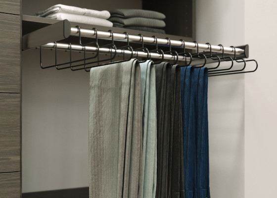 Racks for belt, tie, scarf, and pants